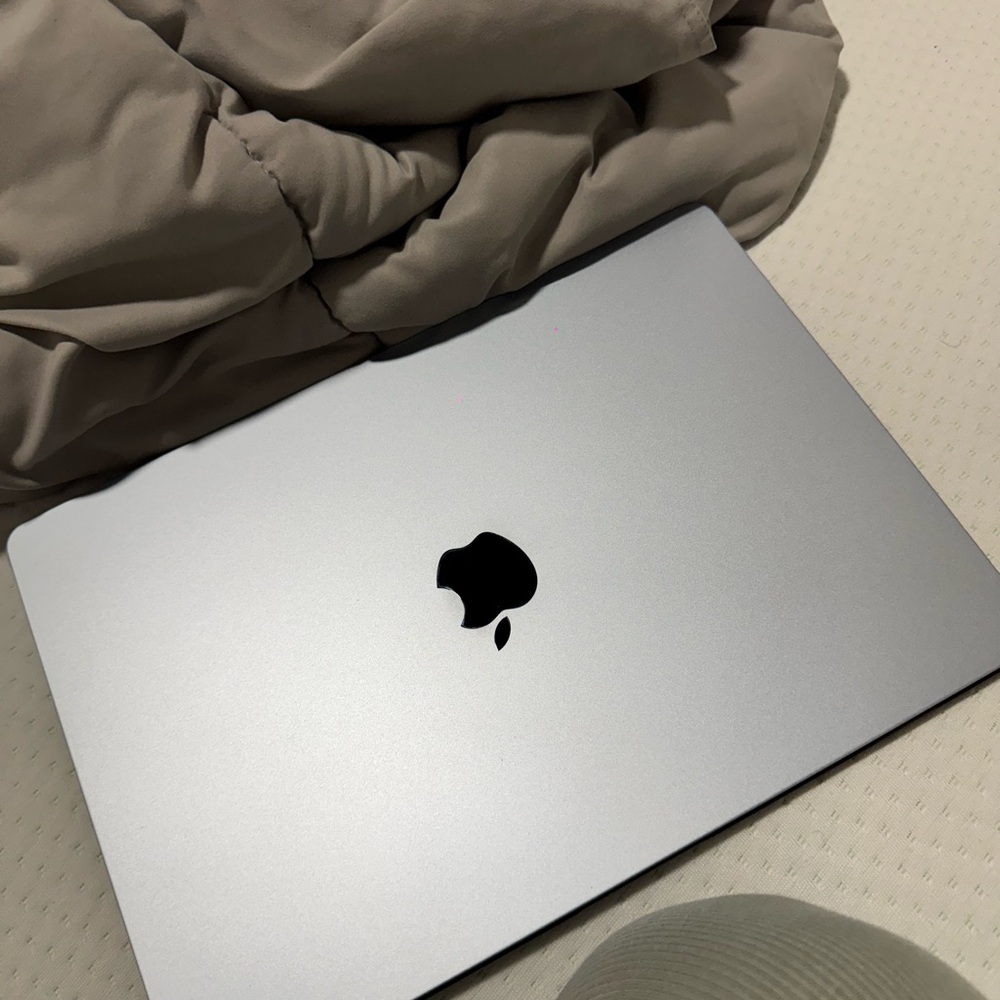 Apple Sky Blue M4 MacBook with Black Logo
